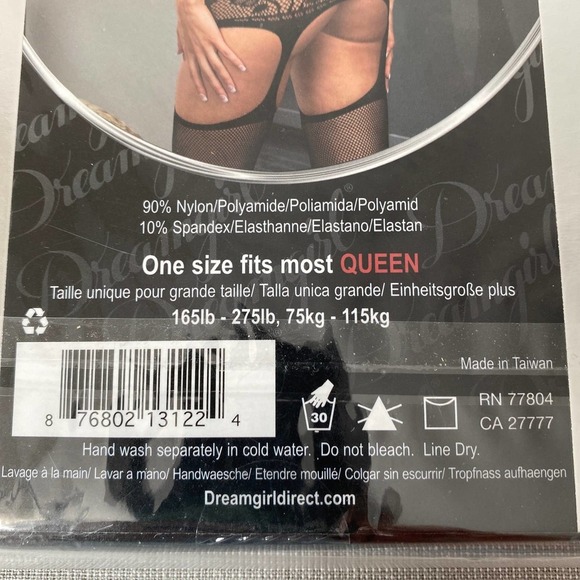 Dreamgirl Fishnet Garter Dress OSQ - Picture 5 of 5